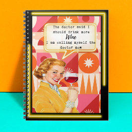 Caderno Espiral Funny Notebook Journal Best Friend Gift "Doctor"