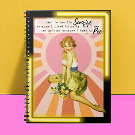 Caderno Espiral Funny Notebook Journal Best Friend Gift "Sunrise"