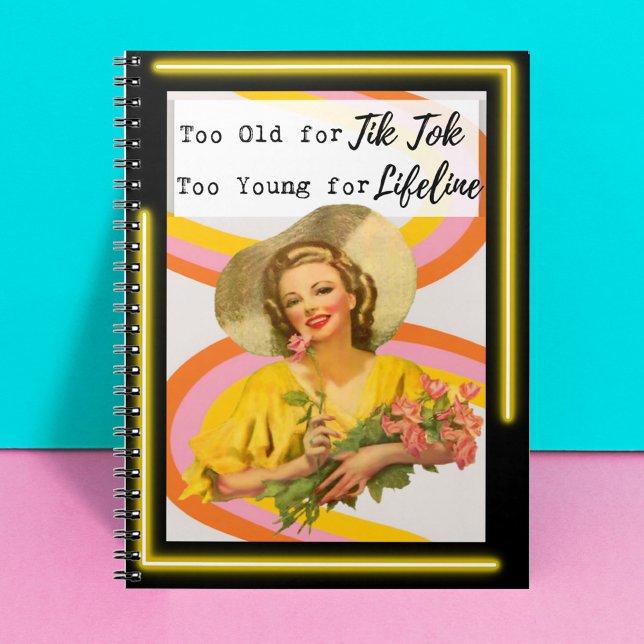 Caderno Espiral Funny Notebook Journal Best Friend Gift "TikTok" (Criador carregado)
