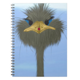 Caderno Espiral Funny Ostrich George E O Bonitinho Ladybug