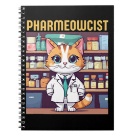 Caderno Espiral Funny Pharmacy Cat
