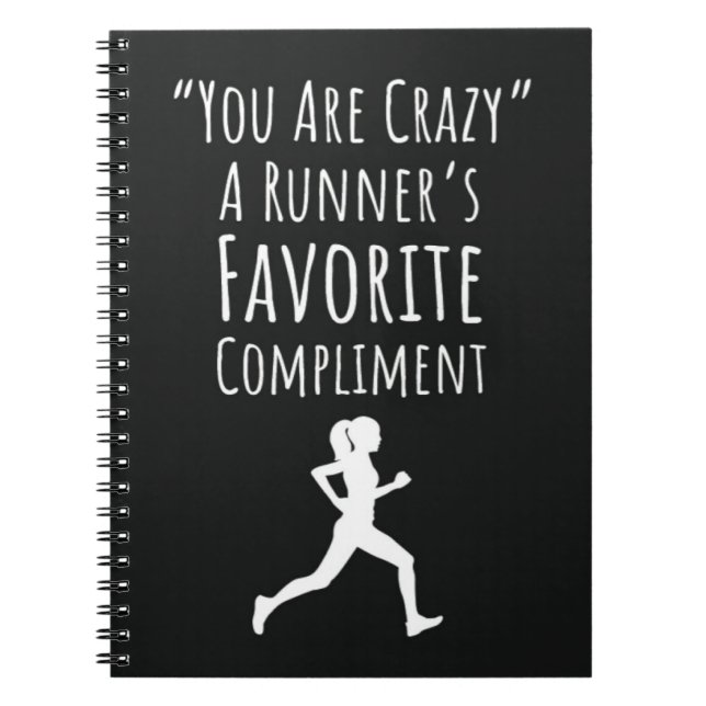 Caderno Espiral Funny Running Gifts Modern Cute Triathlon Yoga (Frente)
