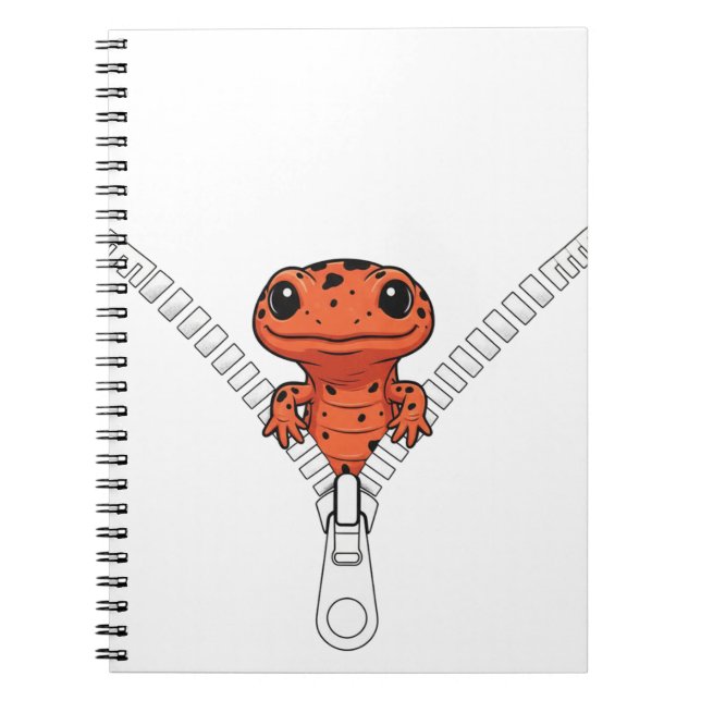 Caderno Espiral Funny Salamander Peek  (Frente)