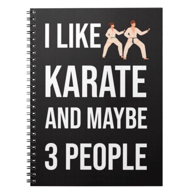 Caderno Espiral Funny Sarcastic Karate Gifts Martial Arts Fighter (Frente)