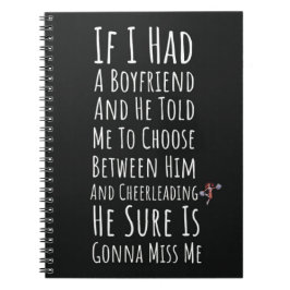 Caderno Espiral Funny Senior Cheerleader Gift Ideas Cheer Team