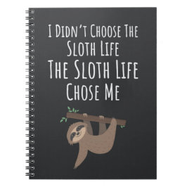 Caderno Espiral Funny Sloth Related Gifts Lazy Humor Tired