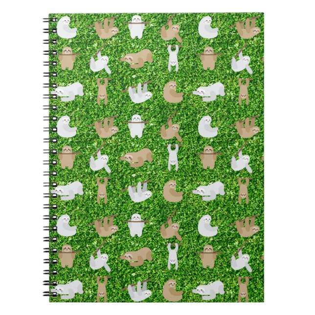 Caderno Espiral funny sloths (Frente)