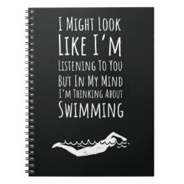 Caderno Espiral Funny Swim Gifts For Swimmers Swimming Sports Team