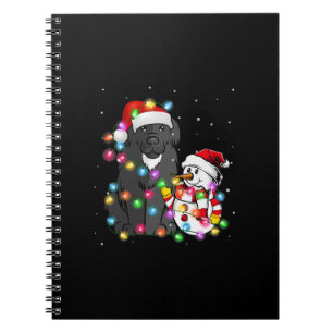 Caderno Espiral Funny Terra Nova Cachorro Natal Tee Snowman Light