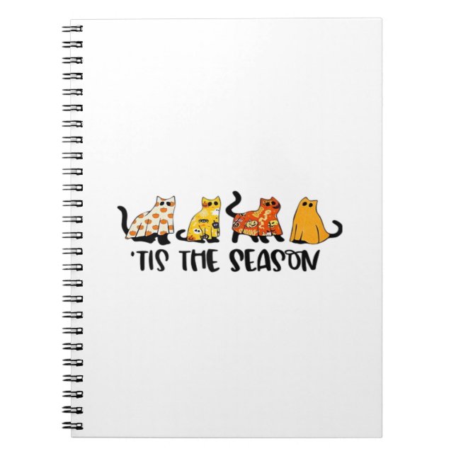 Caderno Espiral Funny Tis The Season Spooky Halloween Costume (Frente)
