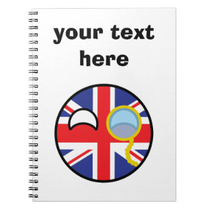 Caderno Espiral Funny Trending Geeky Reino Unido