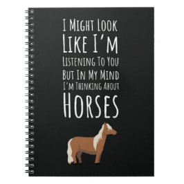 Caderno Espiral Funny Unique Gifts For Horse Lovers Equine Humor