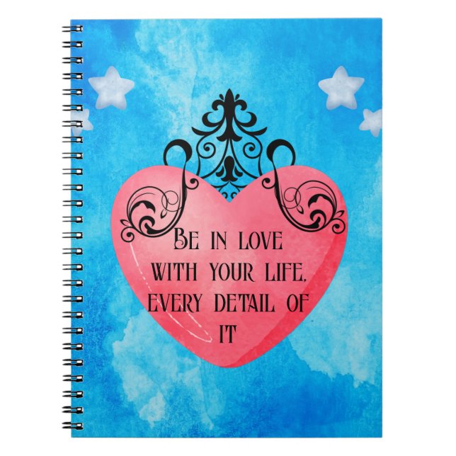 Caderno Espiral Funny Valentine pink heart (Frente)