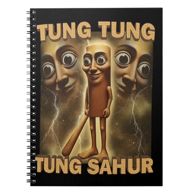 Caderno Espiral Funny Viral-Style Cartoon | Meme Aesthetic Art (Frente)