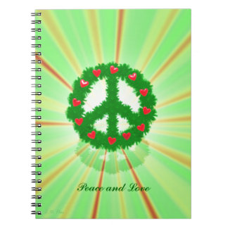 Caderno Espiral Fúria dos Corações de Paz de Natal