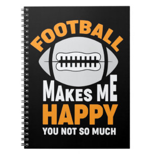 Caderno Espiral Futebol americano me deixa feliz