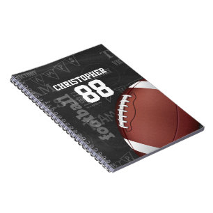 Caderno Espiral Futebol americano personalizado