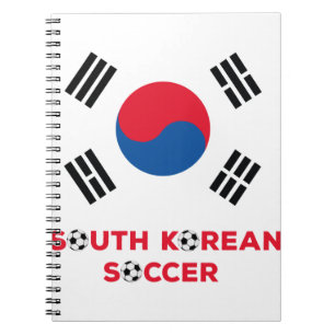 Caderno Espiral Futebol da Coreia do Sul