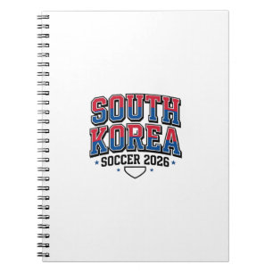 Caderno Espiral Futebol da Coreia do Sul 2026 Futebol Bold País Ti