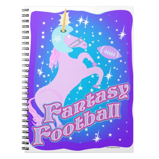 Caderno Espiral Futebol de fantasia (Frente)