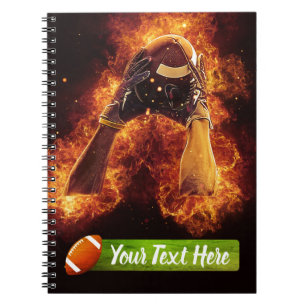 Caderno Espiral Futebol em fogo