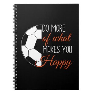 Caderno Espiral Futebol - Faça o que te faz feliz