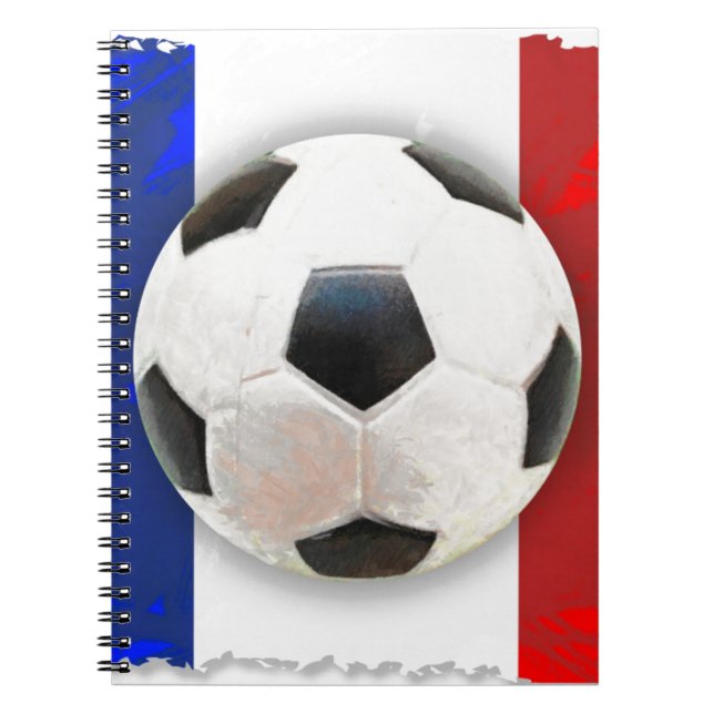 Caderno Espiral Futebol francês (Frente)