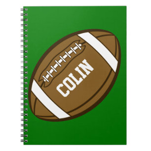 Caderno Espiral Futebol personalizado para rapazes que adoram espo