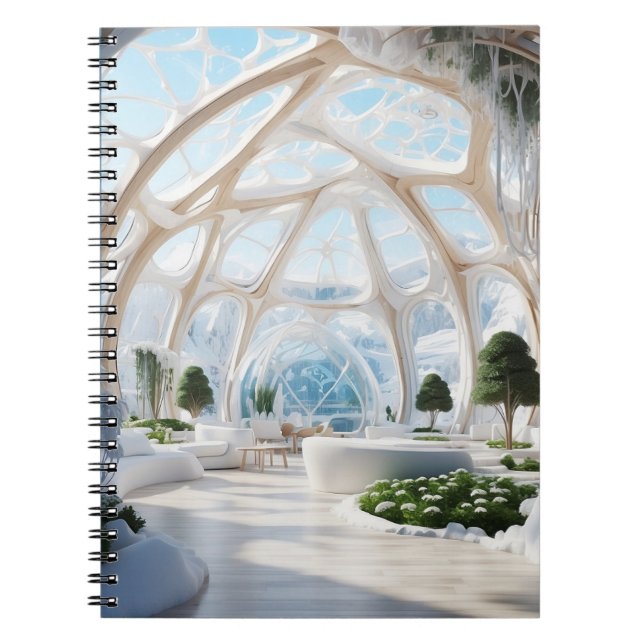 Caderno Espiral Futuristic town (Frente)