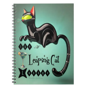 Caderno Espiral Futurística Atômica O Salto De Gato Saltante