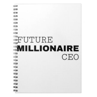 CADERNO ESPIRAL FUTURO CEO MILHONÁRIO PARA ELA E ELE