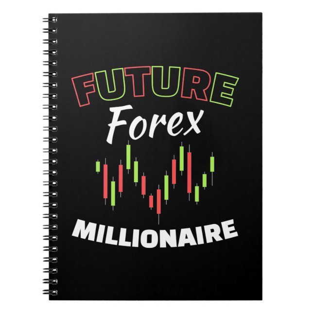 Caderno Espiral Futuro do Investidor Forex Millionaire (Frente)