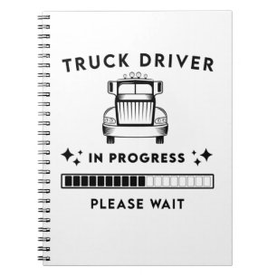 Caderno Espiral futuro driver de caminhão