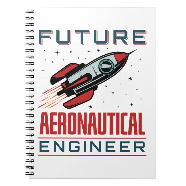 Caderno Espiral Futuro Engenheiro aeronáutico (Frente)