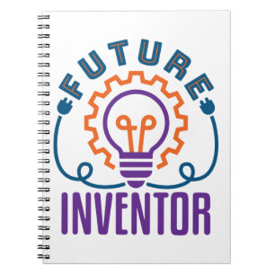 Caderno Espiral Futuro Inventor Engenheiro Cientista Ciência