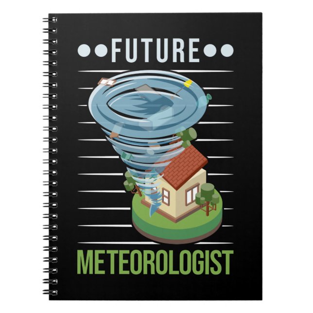 Caderno Espiral Futuro Meteorologista Tornado Weatherman (Frente)