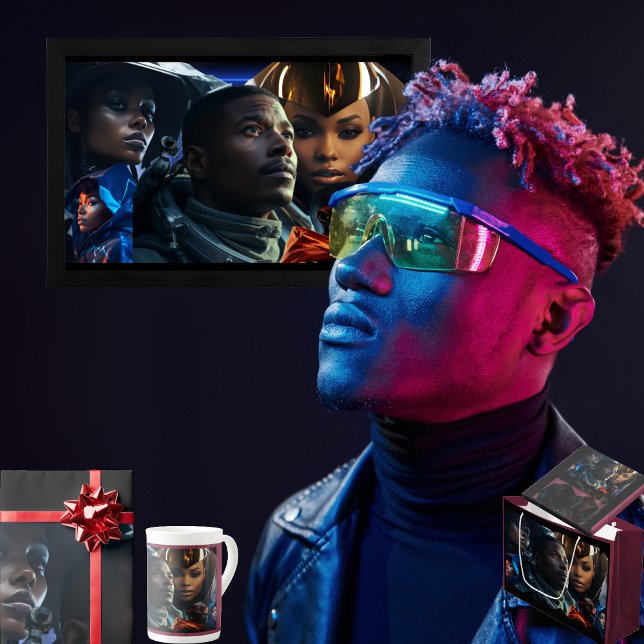 Caderno Espiral Futuro Negro (Get the full "Black Future" collection at  https://bit.ly/BlackFutureZazzle)