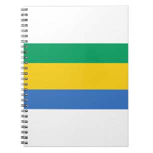 Caderno Espiral Gabão Flag