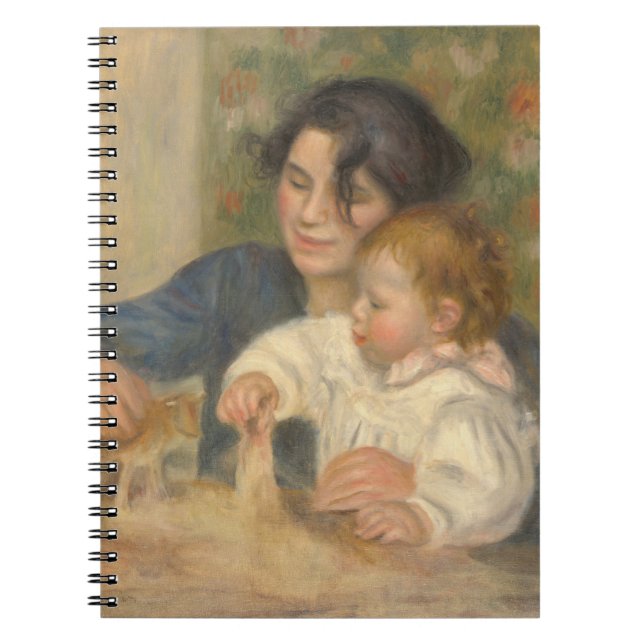Caderno Espiral Gabrielle e Jean (por Pierre-Auguste Renoir) (Frente)