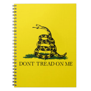 Caderno Espiral Gadsden Flag (Don't Tread on Me) (Snake Flag)