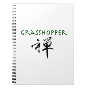 Caderno Espiral Gafanhoto com símbolo "Zen"