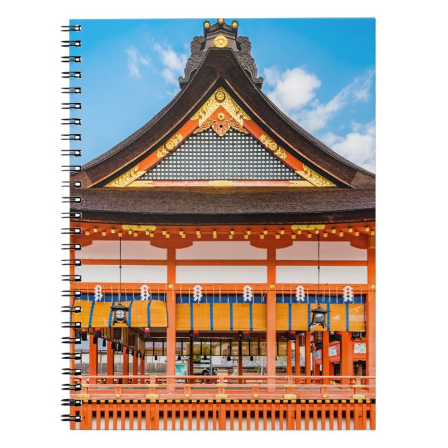 Caderno Espiral Gai-Haiden, santuário de Fushimi Inari-Taisha, Kyo (Frente)