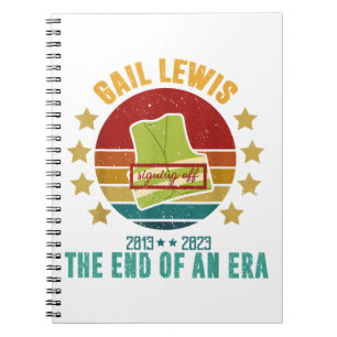 Caderno Espiral Gail Lewis, Nós Saudamos Você, O Fim De Uma Era Si