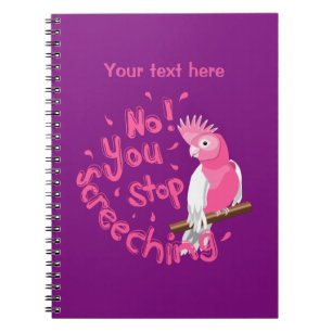 Caderno Espiral Galah Screeching