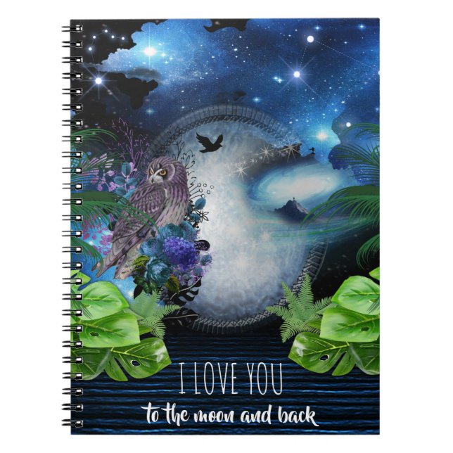 Caderno Espiral Galáxia do Espaço Exterior (Frente)