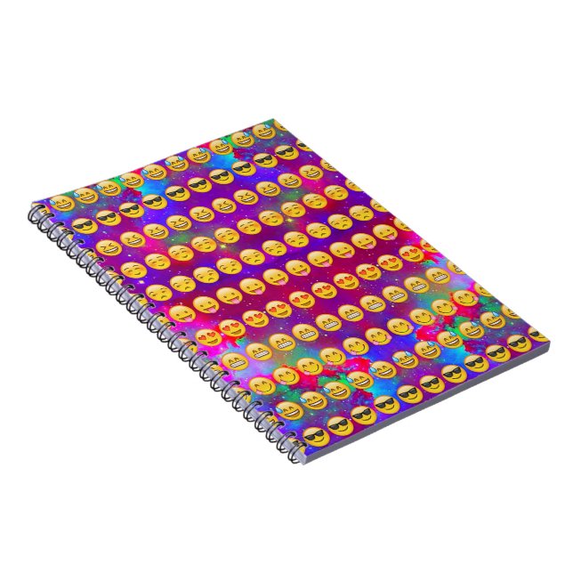 Caderno Espiral Galáxia Emojis (Lado Direito)