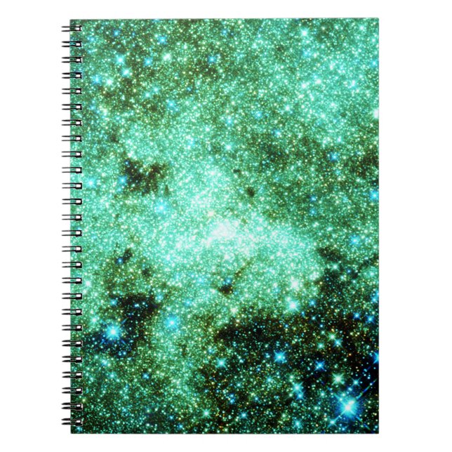 Caderno Espiral Galáxia Látea Verde (Frente)