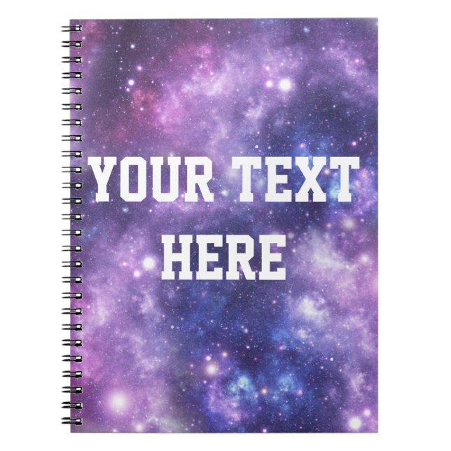 Caderno Espiral Galáxia personalizada (Frente)