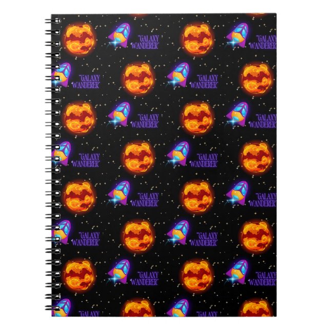 Caderno Espiral Galaxy Wanderer - Tumbler isolado (Frente)