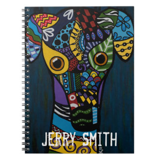 Caderno Espiral Galgo - aposentado competindo o salvamento